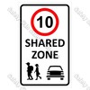 CYO|CS11 Shared Zone 10 km Sign