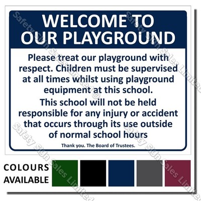CYO|A01 School Playground Sign