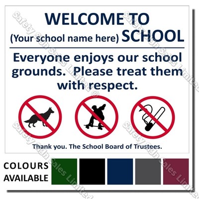 CYO|A04 - Welcome To Our School Sign