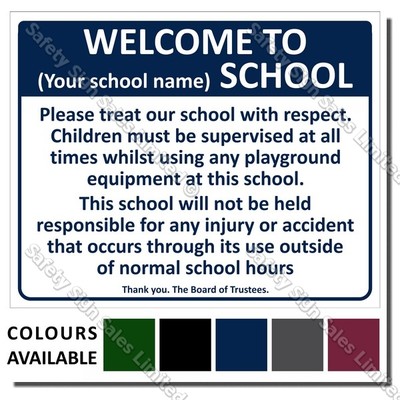CYO|A05 - Welcome To Our School Sign