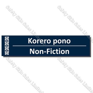 CYO|BIL Non-Fiction - Bilingual Library Sign