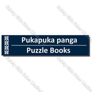 Code: CYO|BIL Puzzle Books - Bilingual Library Sign