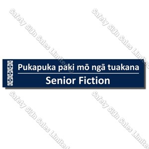 CYO|BIL Senior Fiction - Bilingual Library Sign