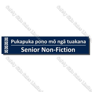 CYO|BIL Senior Non-Fiction - Bilingual Library Sign