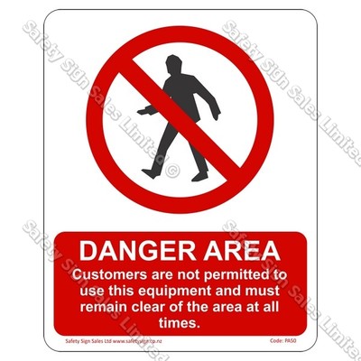 CYO|PA50 - Danger Area Sign