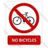 PA73 - No Bicycles Sign