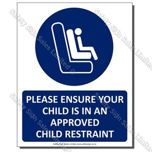 GA300|CYO - Child Seat Sign