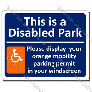 CYO|PS52 – Mobility Parking Sign