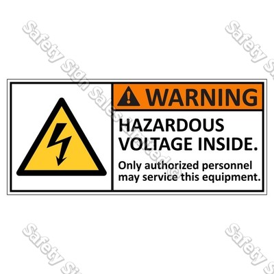 CYO|EL2 - Hazardous Voltage Label