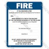 FE5 – Fire Evacuation Sign (With Alarm)