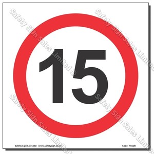 CYO|PX60 - Speed Sign "15"