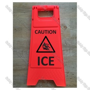 WG98 - CAUTION. ICE ORANGE SIGN