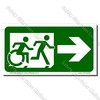 CYO|EG01R - Accessible Exit with RIGHT Arrow