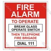SC50L Fire Alarm Label