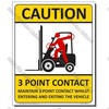 CYO|CA104 - 3 Point Contact Sign Forklift
