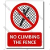 YO-PA25 No Climbing The Fence