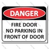 CYO|DA28 - Fire Door No Parking Sign