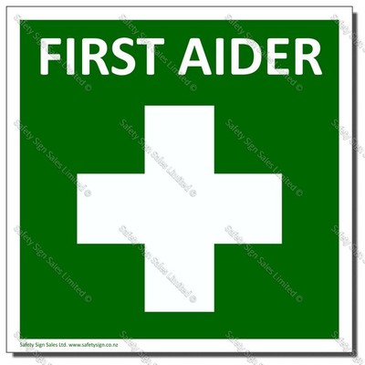 CYO-SC32C - First Aider Sign/Label