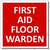 CYO-SC32E - First Aid Floor Warden Sign/Label