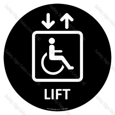 CYO|A36A - Accessible Lift Sign