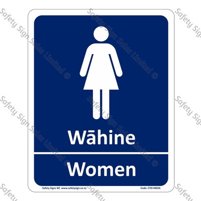 CYO|M04A Wāhine Women Bilingual Sign