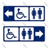 CYO|GA147AB – Accessible Toilet Sign + Arrow