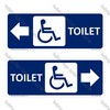 CYO|GA147CD – Accessible Toilet Sign + Arrow