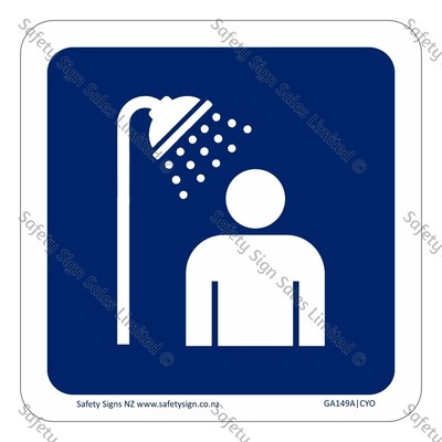 CYO|GA149A – Shower Symbol Sign