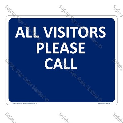CYO|GA304B – All Visitors Please Call
