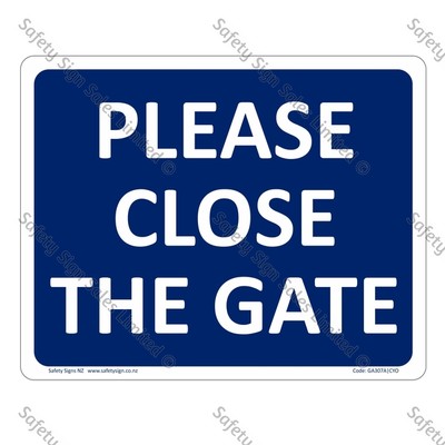 CYO|GA307A – Please close the Gate