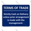 CYO|GA130 – Terms of Trade Sign
