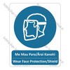 CYO|MMA58 - Wear Face Protection Bilingual Sign