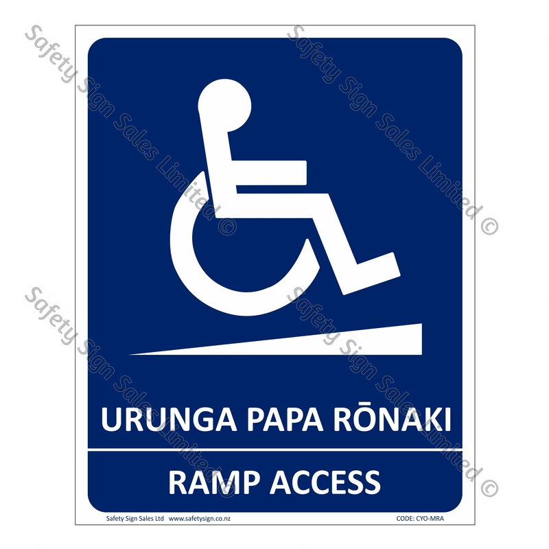 CYO|MRA - Ramp Access Bilingual Sign