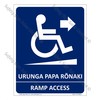 CYO|MRA1 - Ramp Access Bilingual Sign