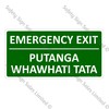 CYO|MSC38A - Emergency Exit Bilingual Sign