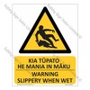 CYO-MW93S Warning. Slippery When Wet Sign