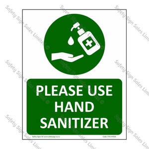 CYO|HY03A – Please use Hand Sanitizer Sign - COVID-19 Sign