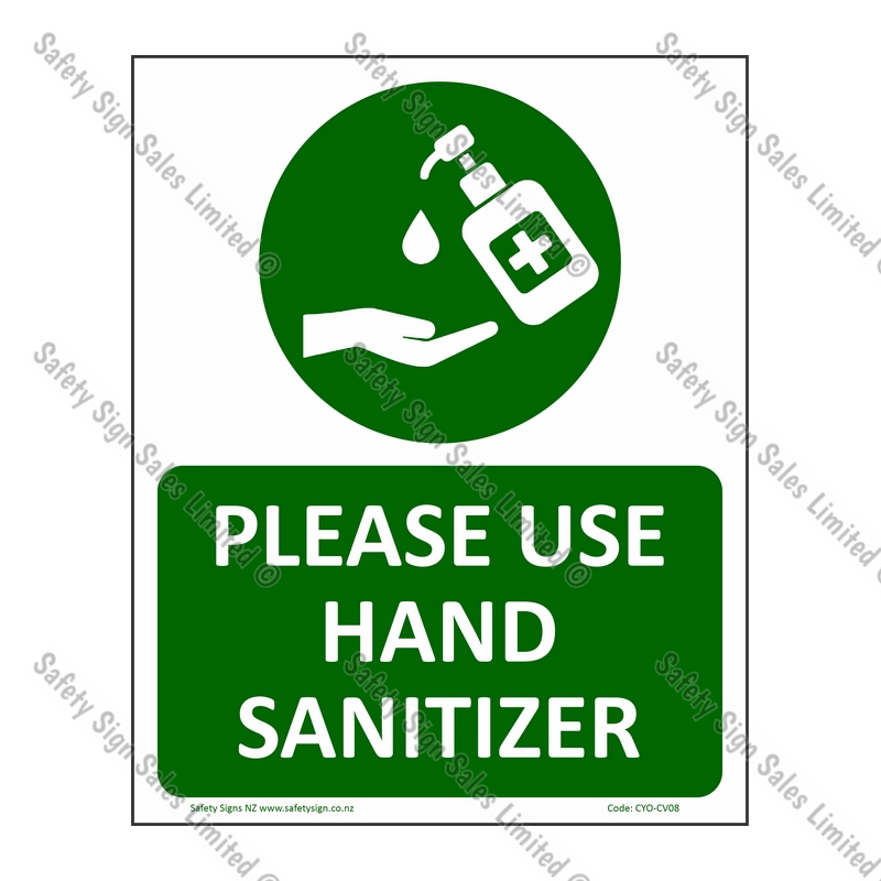 CYO|CV08 – Please use Hand Sanitizer Sign
