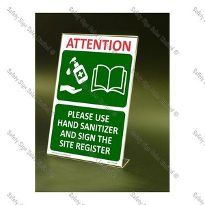 CYO|CV12S – Use Hand Sanitizer and Sign Register Sign