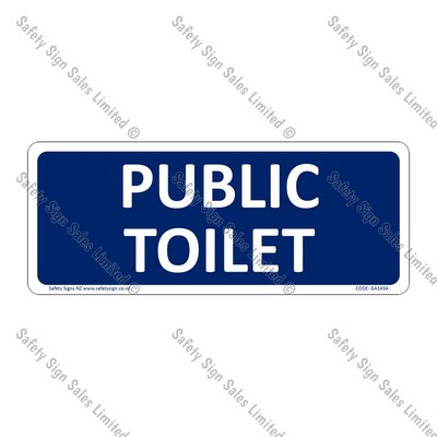 CYO|GA143A - Public Toilet Sign