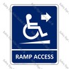 RA1 – Ramp Access Arrow Right Sign
