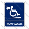 RA2 – Ramp Access Arrow Left Sign