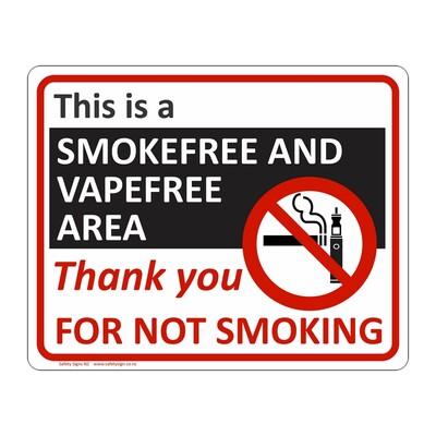 CYO|PA29 - Smokefree and Vapefree Area Sign