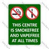 CYO|SF08B - Smokefree and Vapefree Centre Sign