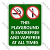 CYO|SF17 - Playground Smokefree and Vapefree Sign