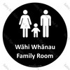 CYO|A22BIB - Wāhi Whānau Family Room Sign
