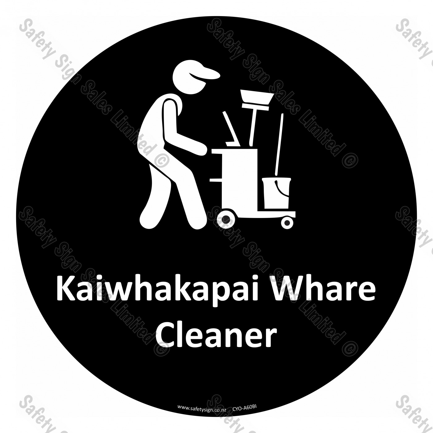 Kaiwhakapai Whare Cleaner Sign