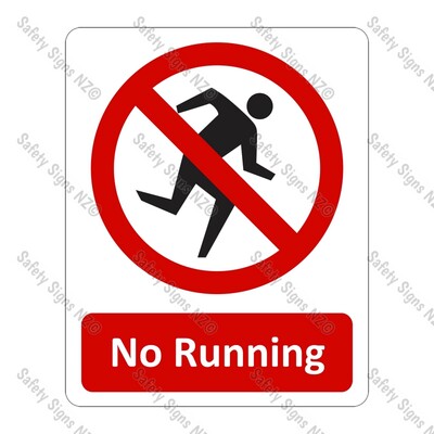 CYO|PA23 – No Running Sign
