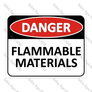 CYO|DA11 - Flammable Materials Sign
