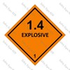 CYO|DG1.4 - Explosive Dangerous Goods Sign